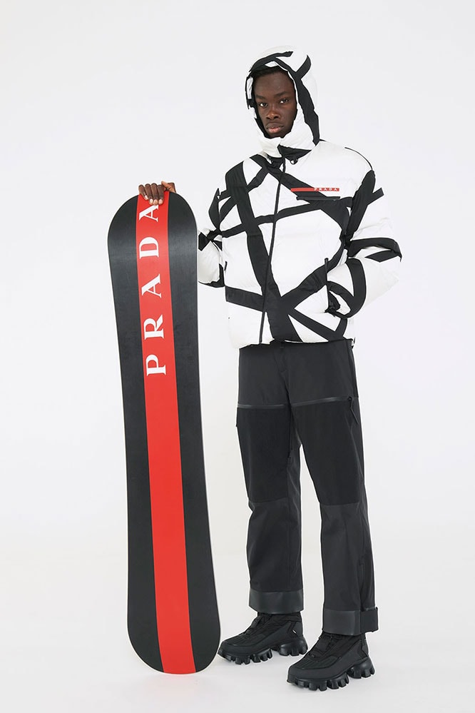 ASPENX Prada outerwear collection lookbook jackets outwear ski wear snowboarding 