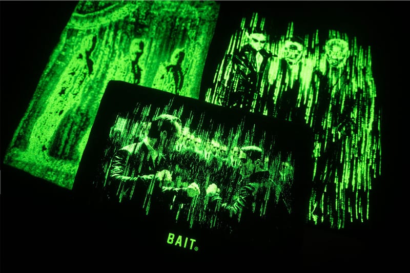 BAIT Releases Glow in the Dark 'The Matrix' T-Shirts in Latest Capsule