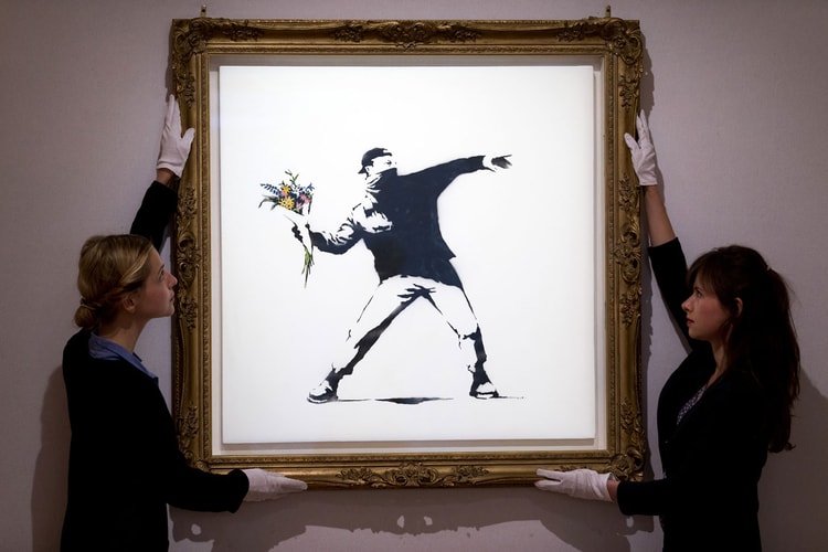 Banksy's 'Love Is in the Air' Set To Be Sold as 10,000 Separate NFTs