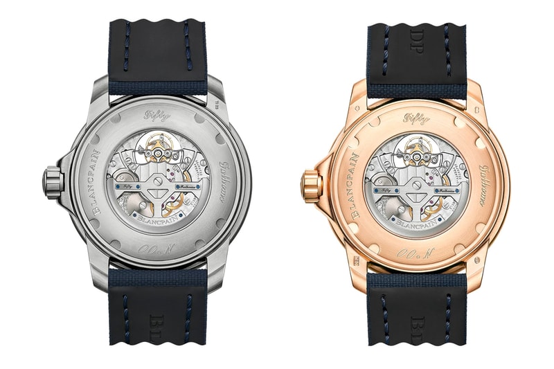 blancpain diver grade 23 titanium red gold fifty fathoms tourbillion 8 jours 25c movement watch accessories 