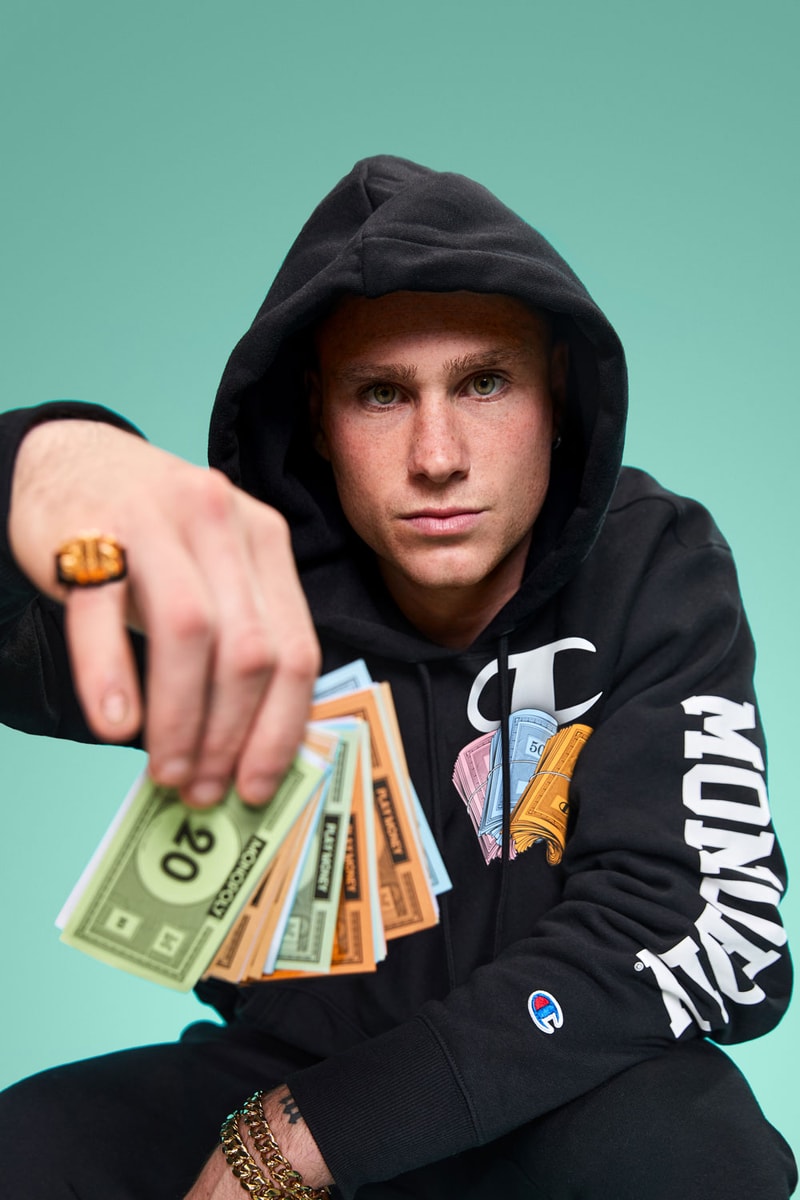 champion athleticwear hasbro gaming new merch merchandise collection exclusive limited edition apparel footwear accessories scrabble monopoly twister candyland