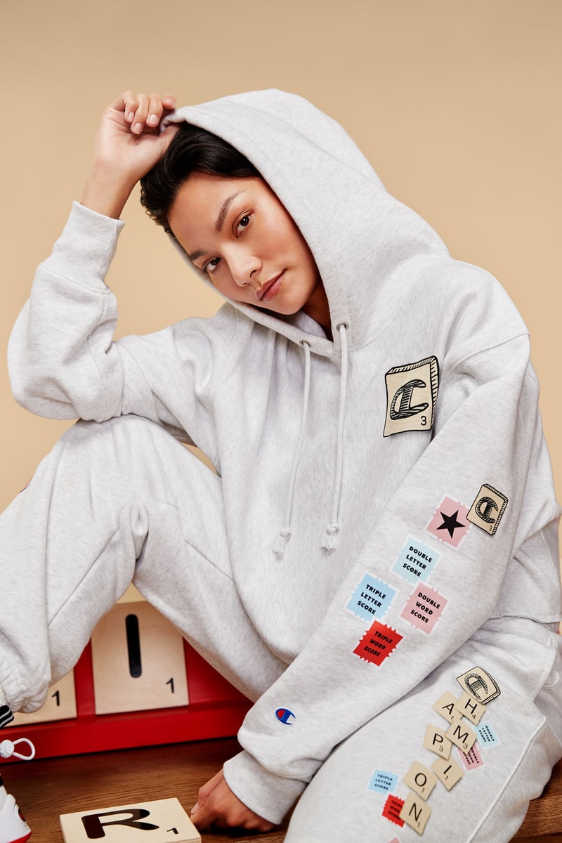 champion athleticwear hasbro gaming new merch merchandise collection exclusive limited edition apparel footwear accessories scrabble monopoly twister candyland