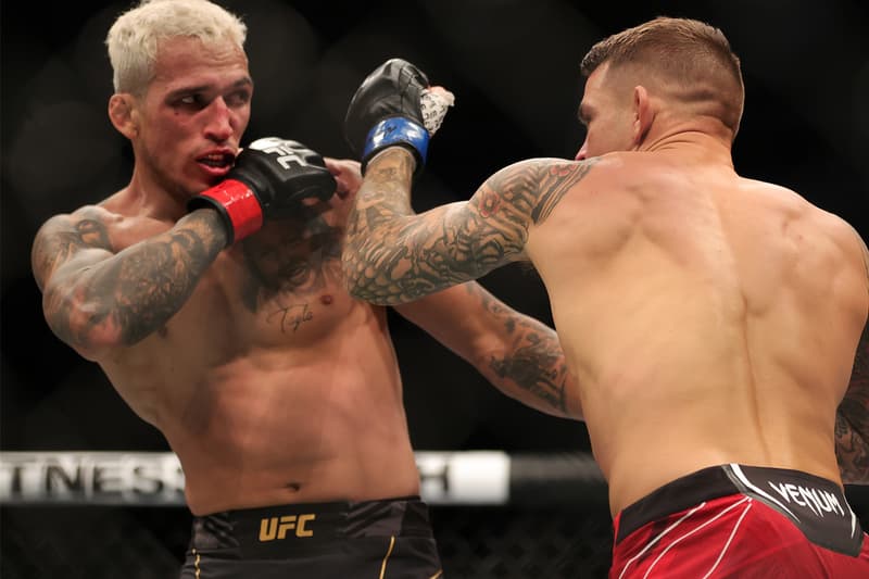 Charles Oliveira Defeats Dustin Poirier to Retain UFC lightweight belt Title Julianna pena beats amanda nunes rear naked choke third round knockdown footage news