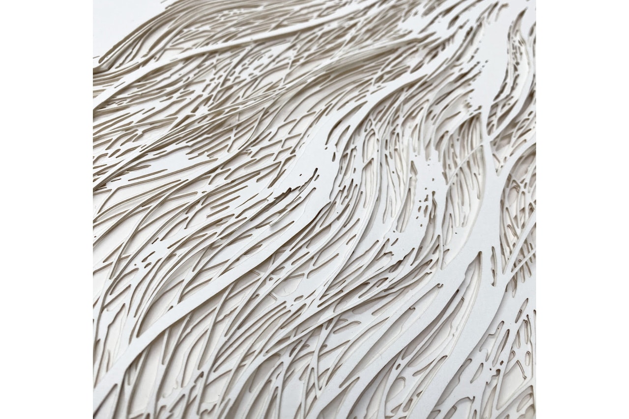 CJ Hendry 'Blonde' Cut Paper Art NFT OpenSea