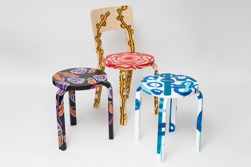 Comme des GARÇONS x Artek Stool 60 Chair 66 Collaboration Rei Kawakubo Alvar Aalto Release Information