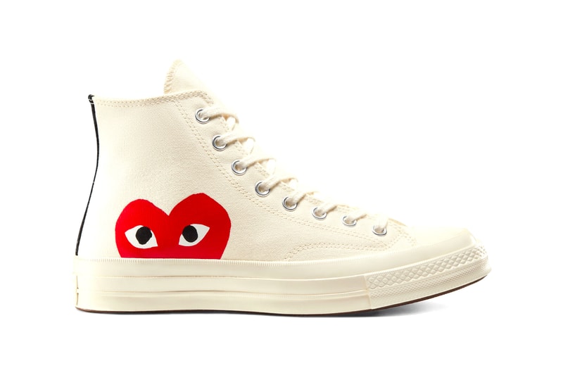 COMME des GARÇONS PLAY x Converse Chuck 70 Restock Release Information OG Classic Footwear Sneaker Collaboration Rei Kawakubo