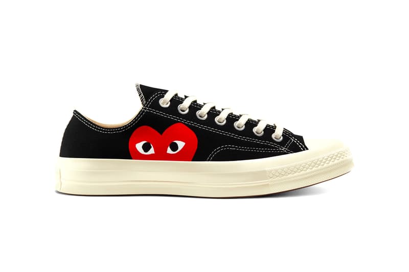 COMME des GARÇONS PLAY x Converse Chuck 70 Restock Release Information OG Classic Footwear Sneaker Collaboration Rei Kawakubo