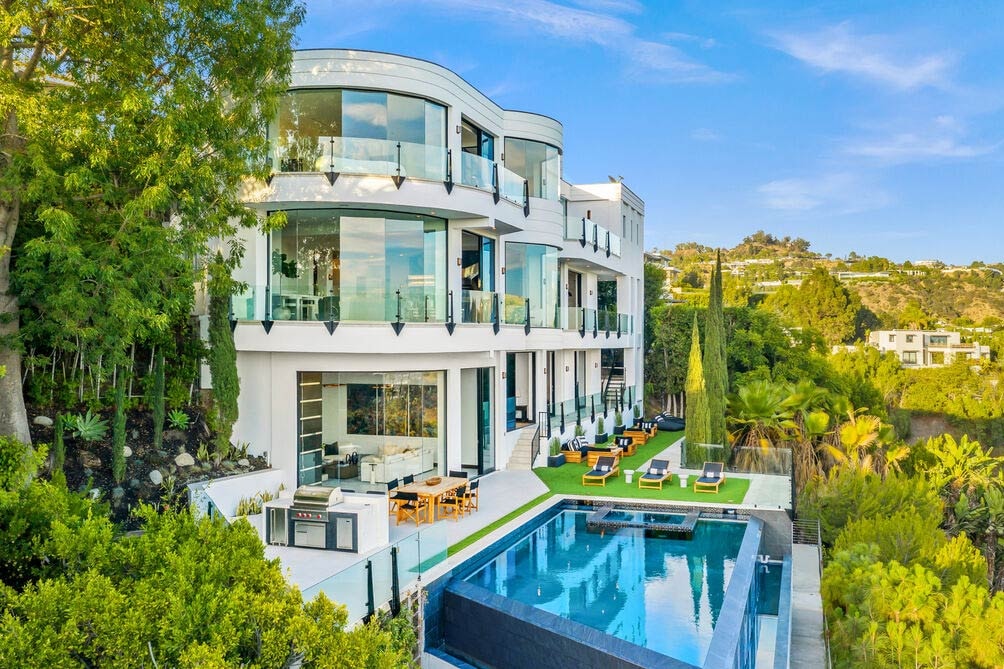 Compass 9374 Beverlycrest Drive 14.5 Million USD Los Angeles Sean Diddy Combs Home Listing luxury mansions homes houses 