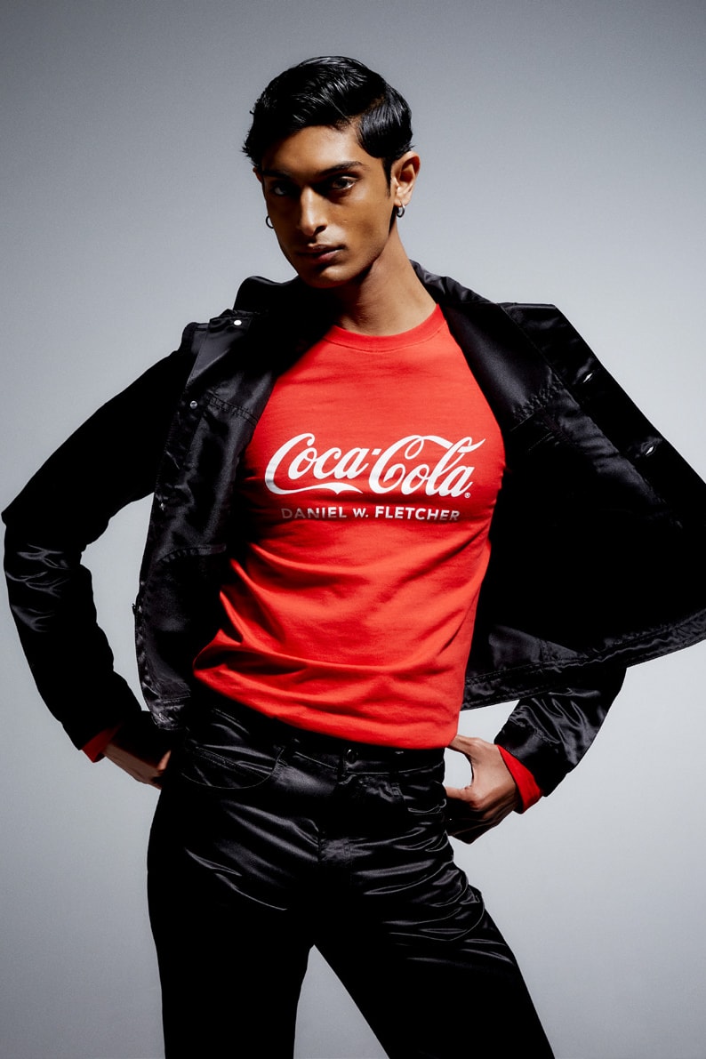 DANIEL w. FLETCHER x Coca-Cola 1971 Campaign Collaboration Release Information Lookbook '70s Inspirations London Emerging Designer Next In Fashion Netflix