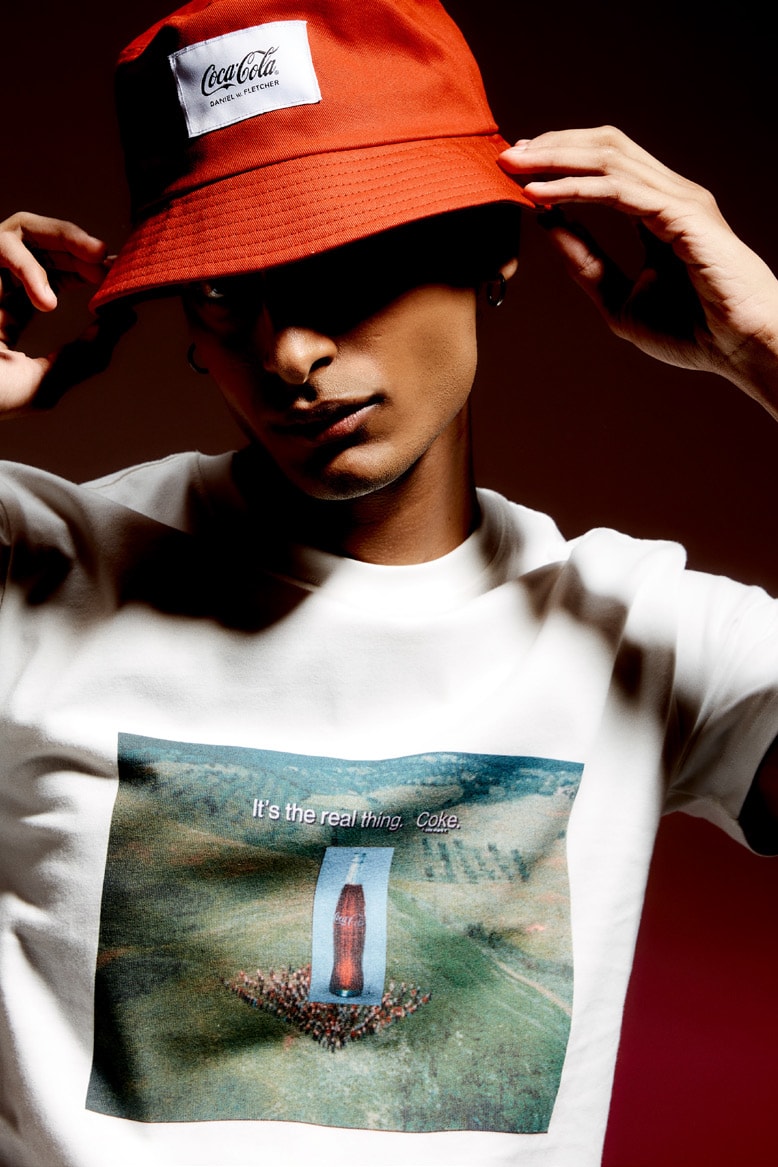 DANIEL w. FLETCHER x Coca-Cola 1971 Campaign Collaboration Release Information Lookbook '70s Inspirations London Emerging Designer Next In Fashion Netflix
