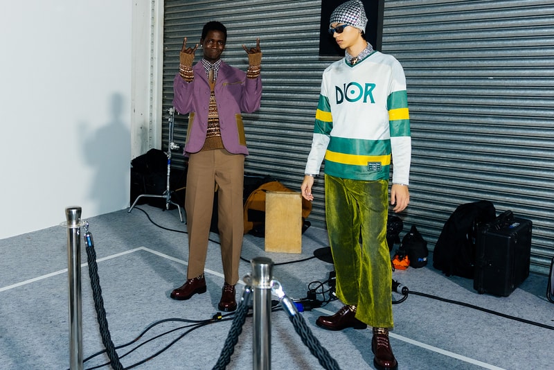 dior fall 2022 kim jones backstage london jack kerouac details information first look