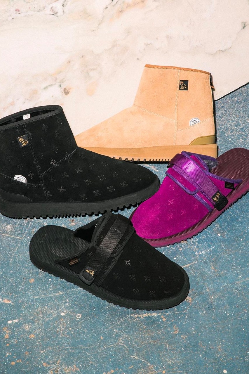 OVO October's Very Own Drake x Suicoke ZAVO M2AB Slides ELS-M2AB  Mid Boots Black Beige Purple Drizzy Release Information Collaboration Hype