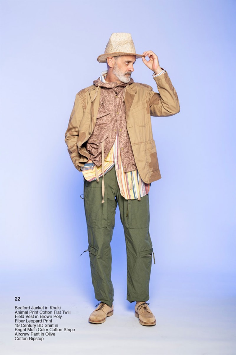 Engineered Garments Spring Summer Collection 2022 SS22 The First and the Future Lookbook Release Info Buy Price African Culture Animal Prints Khaki