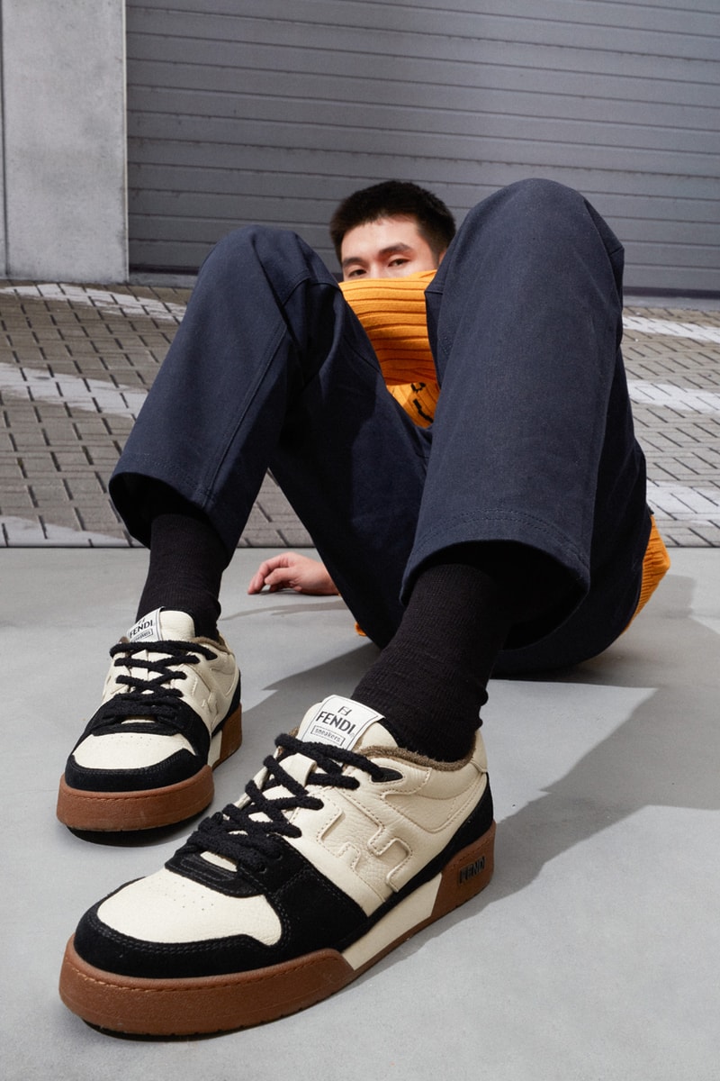 fendi winter capsule match skate sneaker monogram