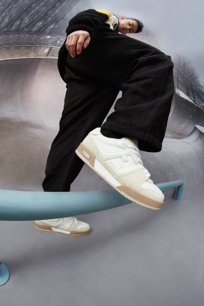 fendi winter capsule match skate sneaker monogram