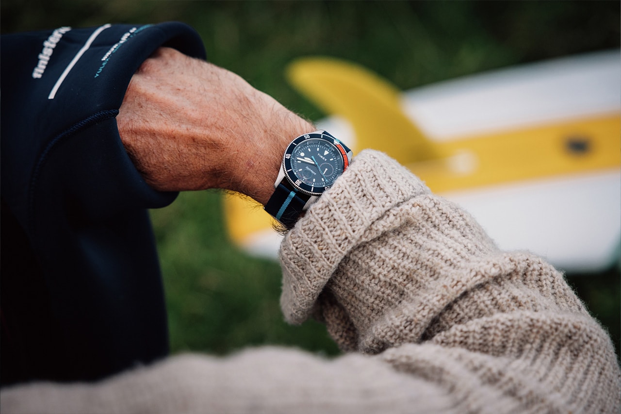 Finisterre x Timex Tide Watch Collaboration Info