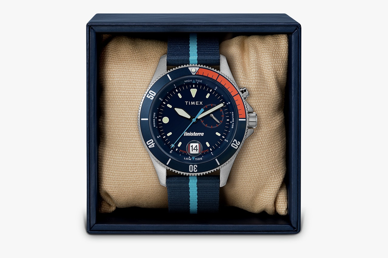 Finisterre x Timex Tide Watch Collaboration Info