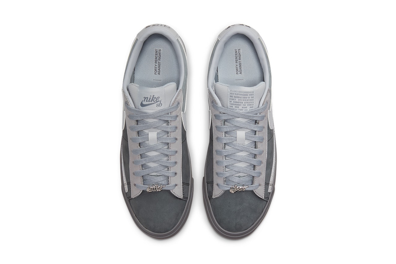 forty percent against rights nike sb blazer low grey DN3754 001 release info store list buying guide photos price 