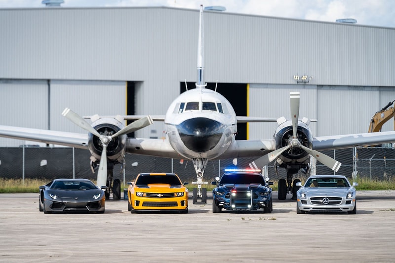 Transformers Movie Cars Sale $2 Million USD Collection Release Buy Price Info Bumblebee Barricade Chevrolet Camaro Ford Mustang Lamborghini Aventador Mercedes-Benz SLS AMG