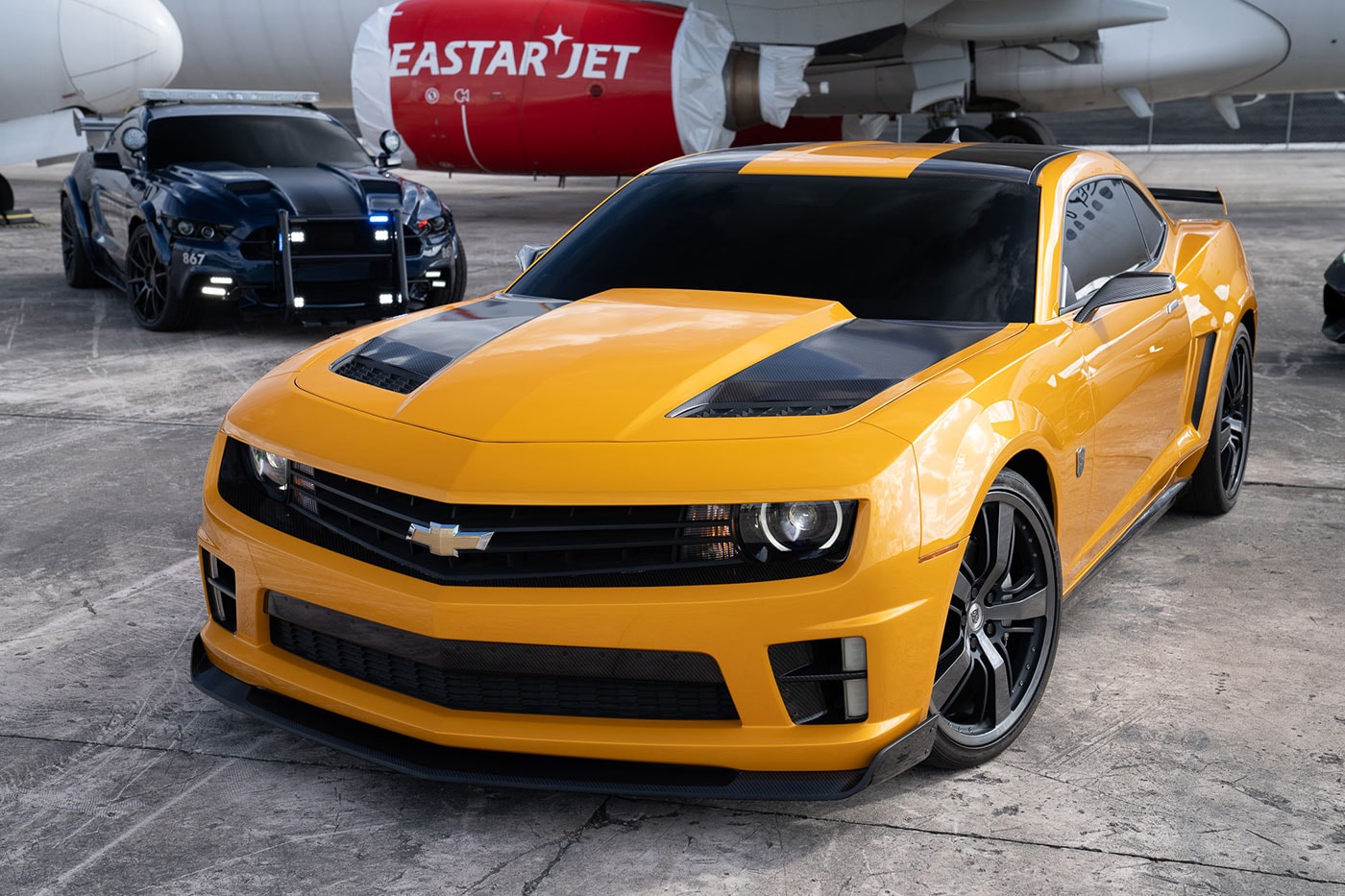 Transformers Movie Cars Sale $2 Million USD Collection Release Buy Price Info Bumblebee Barricade Chevrolet Camaro Ford Mustang Lamborghini Aventador Mercedes-Benz SLS AMG