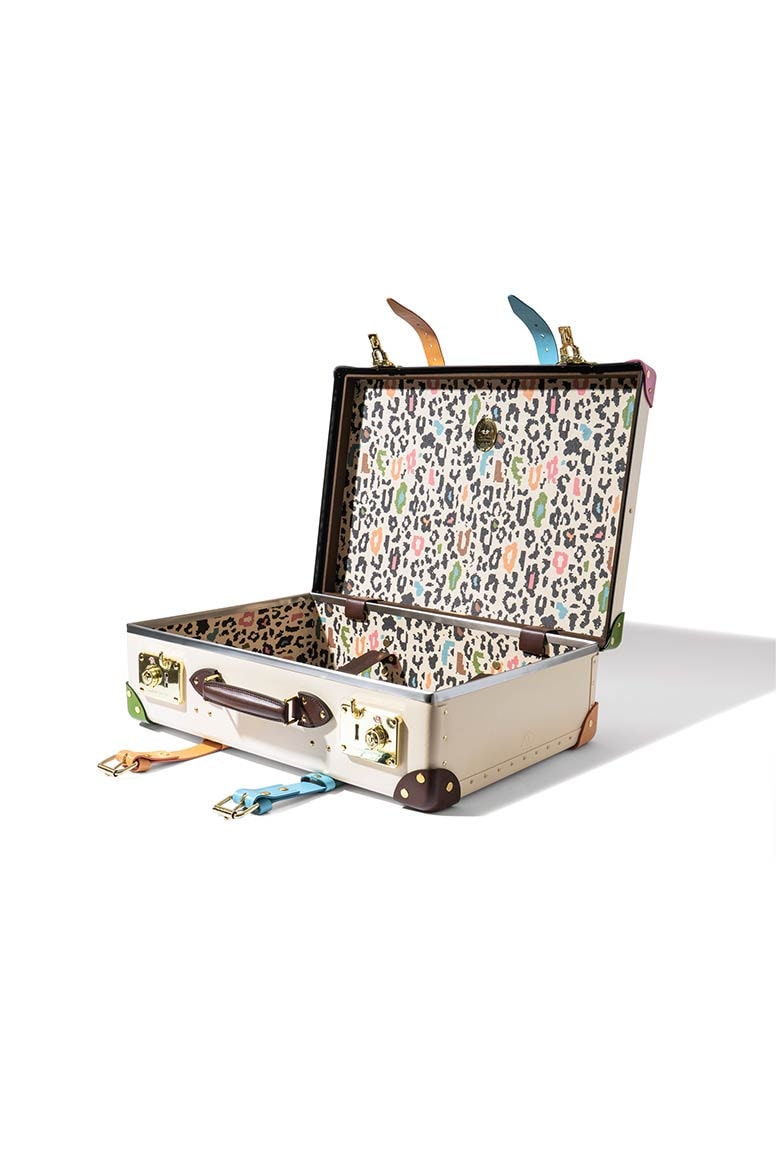GOLF le FLEUR* x Globe-Trotter Luggage Collection Tyler the Creator,  golf wang suitcases colors travel 