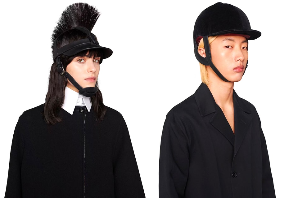 GUCCI Equestrian Leather-Trimmed Cotton-Velvet Helmet for Men