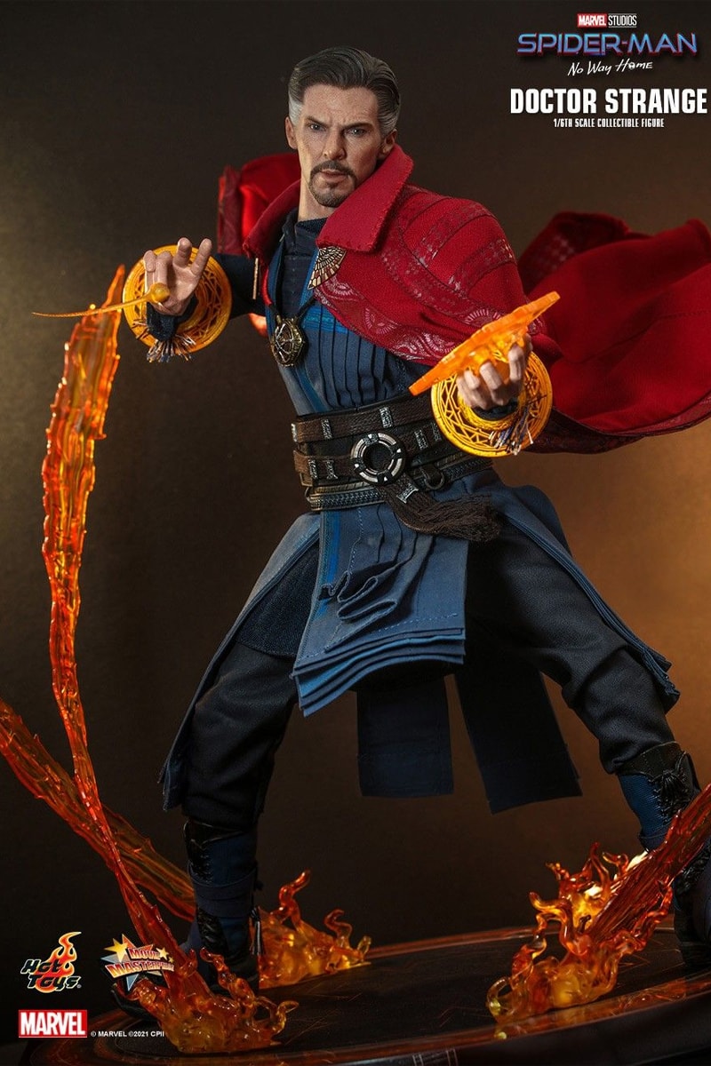hot toys marvel studios cinematic universe doctor strange spider man no way home 1 6th figure benedict cumberbatch