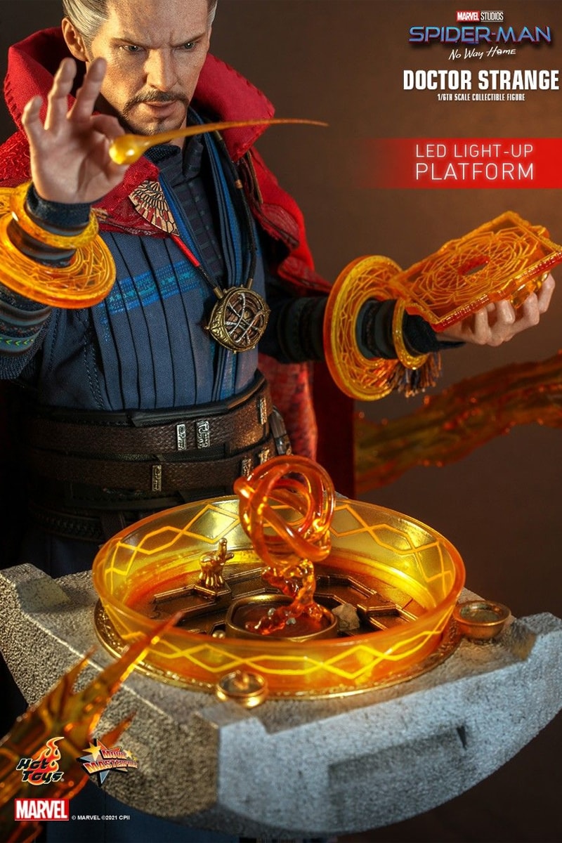 hot toys marvel studios cinematic universe doctor strange spider man no way home 1 6th figure benedict cumberbatch