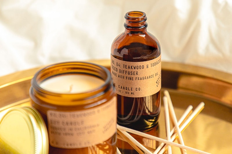 HYPEBAE P.F. Candle Co. Release Scented Bundle HBX Teakwood & Tobacco Soy Candle Reed Diffuser Price Info