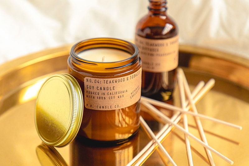 HYPEBAE P.F. Candle Co. Release Scented Bundle HBX Teakwood & Tobacco Soy Candle Reed Diffuser Price Info