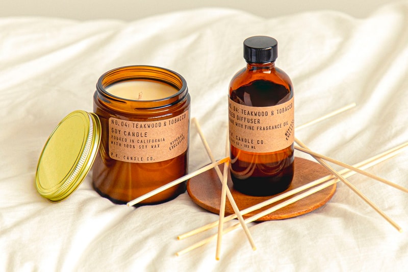 HYPEBAE P.F. Candle Co. Release Scented Bundle HBX Teakwood & Tobacco Soy Candle Reed Diffuser Price Info