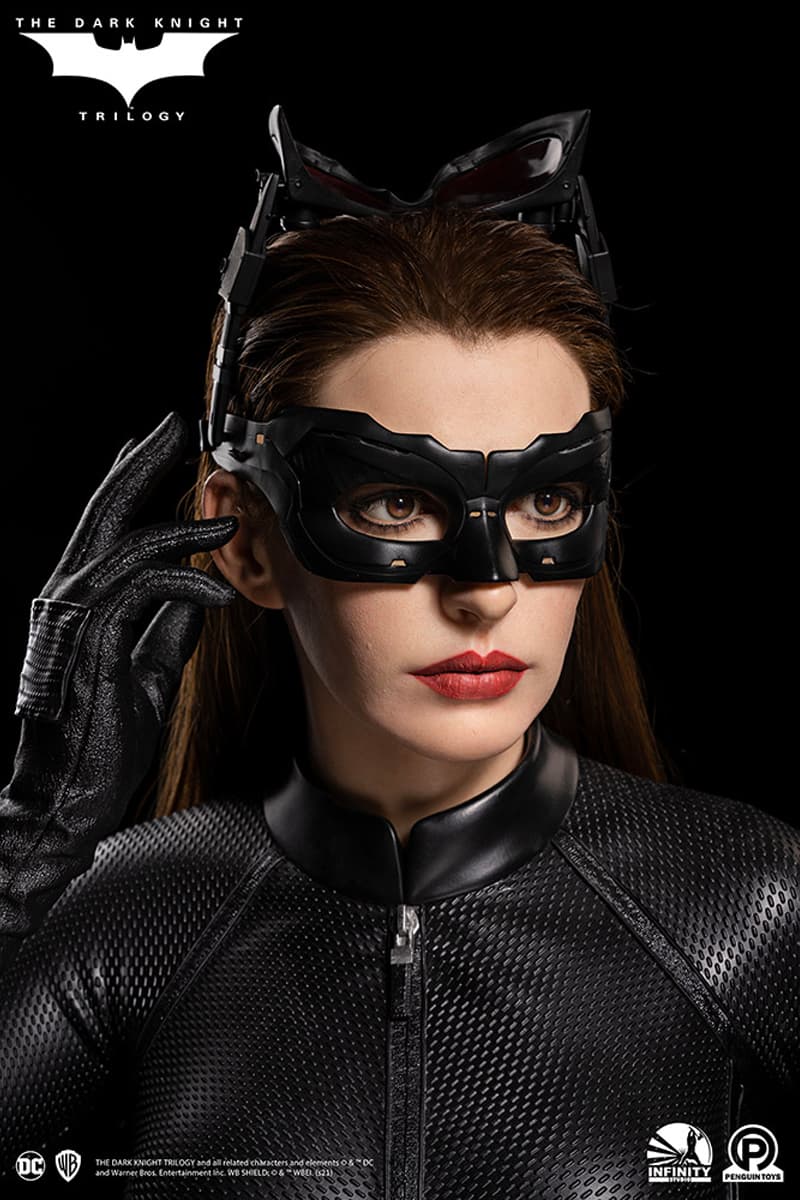 sideshow collectibles infinity studio x penguin toys the dark knight trilogy anne hathaway catwoman life sized replica bust statue 