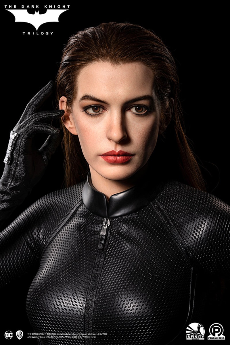 sideshow collectibles infinity studio x penguin toys the dark knight trilogy anne hathaway catwoman life sized replica bust statue 