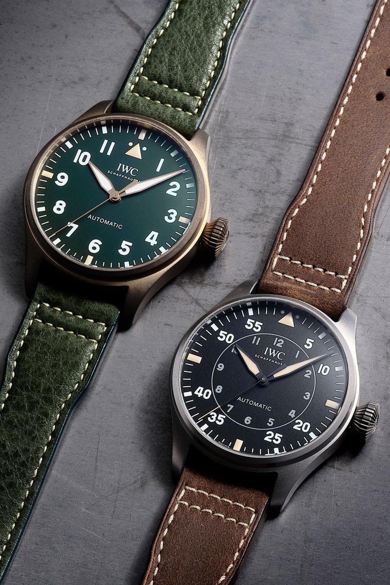 IWC Adds A Pair of Bronze And Titanium 43mm Military Field Watches To Its Spitfire Collection