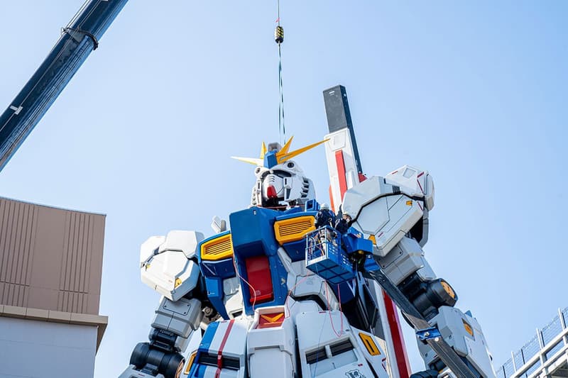 Japan's Newest Life-Sized Gundam Statue Is on Track for Completion RX-93FF V fukuoka anime kyushu