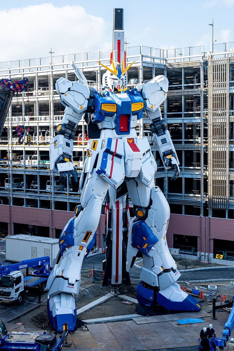 Japan's Newest Life-Sized Gundam Statue Is on Track for Completion RX-93FF V fukuoka anime kyushu