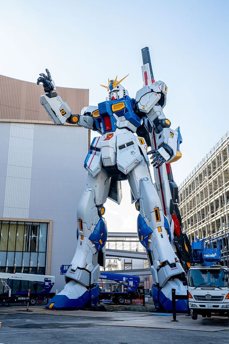 Japan's Newest Life-Sized Gundam Statue Is on Track for Completion RX-93FF V fukuoka anime kyushu