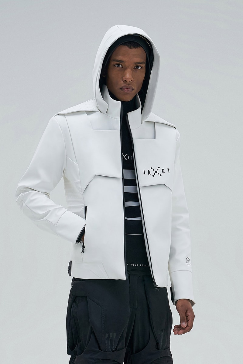 Jaxet Releases Futuristic Jackets and Vests built in visor oleksandr osyk anthony joshua slimtex pu faraday grid simultaneous translation headset function app available now release info