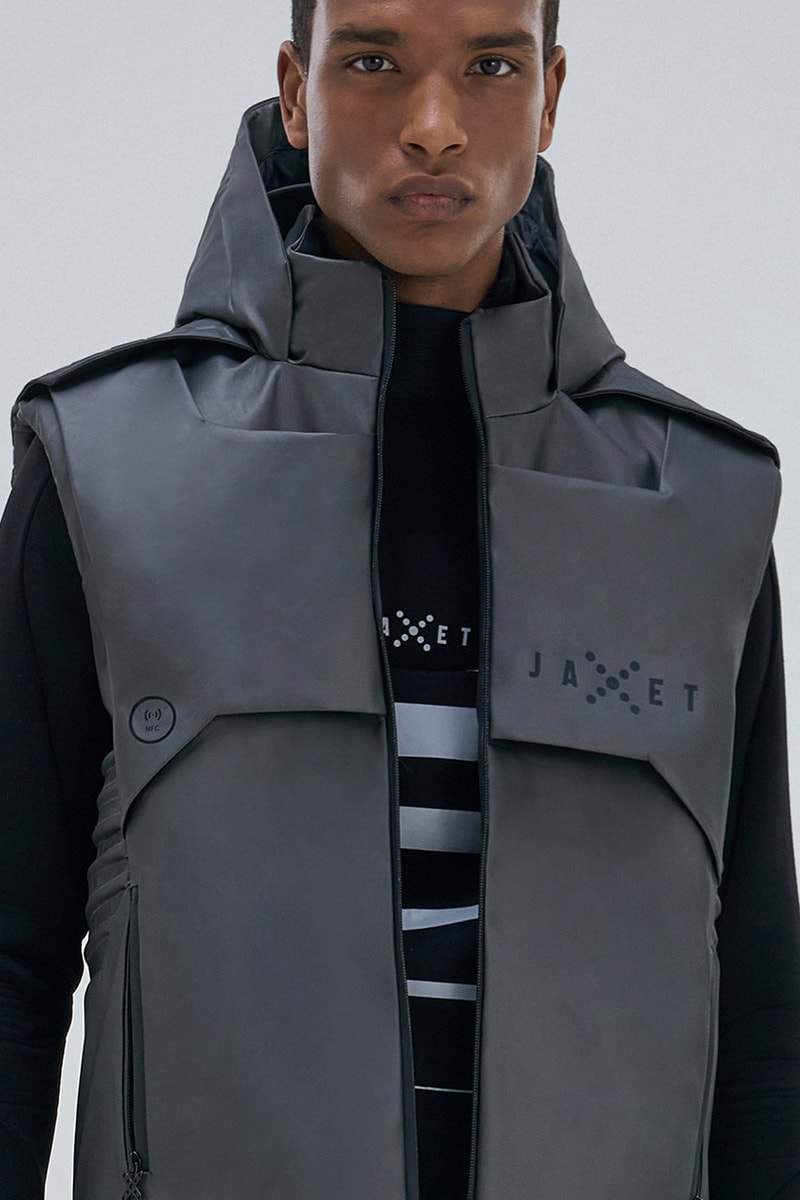 Jaxet Releases Futuristic Jackets and Vests built in visor oleksandr osyk anthony joshua slimtex pu faraday grid simultaneous translation headset function app available now release info
