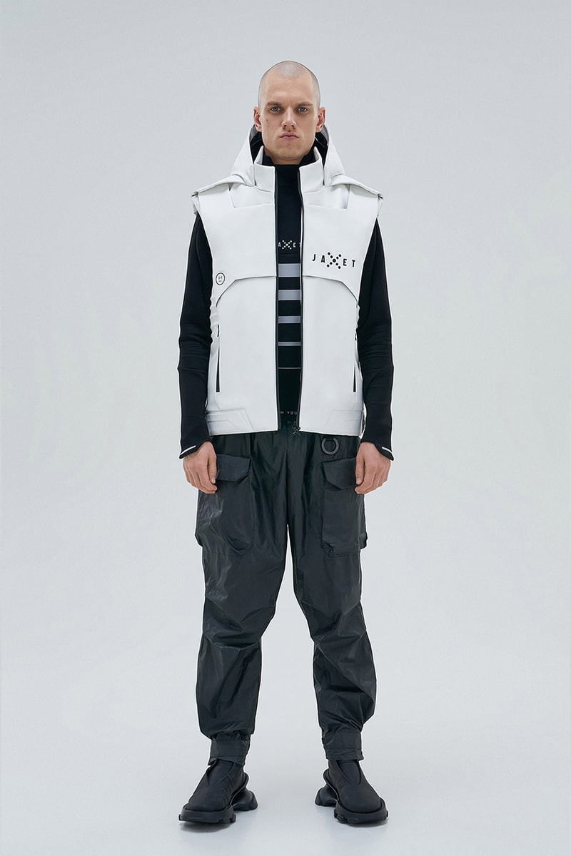 Jaxet Releases Futuristic Jackets and Vests built in visor oleksandr osyk anthony joshua slimtex pu faraday grid simultaneous translation headset function app available now release info