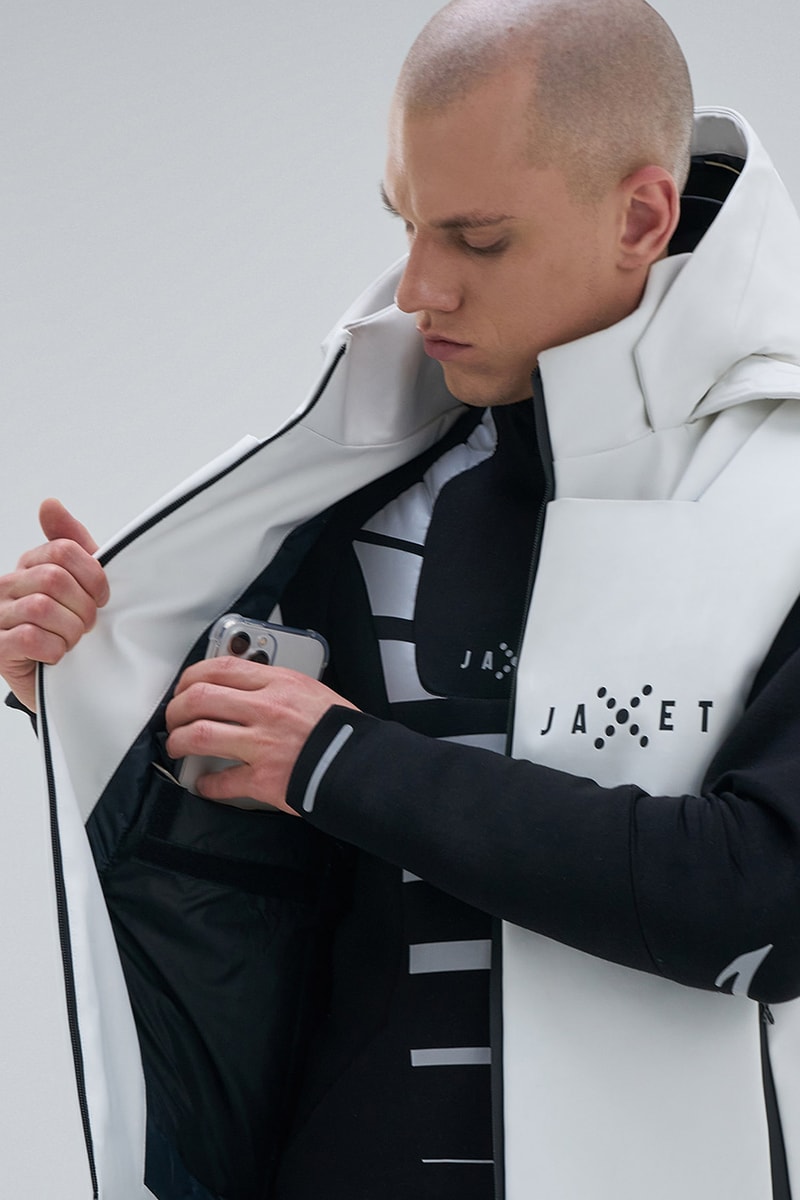 Jaxet Releases Futuristic Jackets and Vests built in visor oleksandr osyk anthony joshua slimtex pu faraday grid simultaneous translation headset function app available now release info