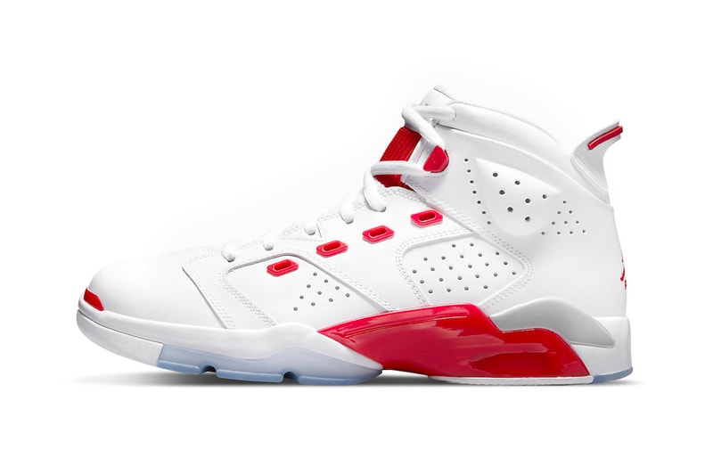 Air Jordan 6-17-23 in "White/Red" Release Date footwear sneaker Jordan Brand leather mesh white red grey icy blue