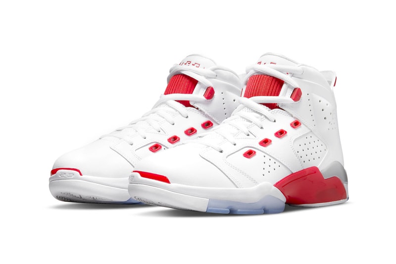Air Jordan 6-17-23 in "White/Red" Release Date footwear sneaker Jordan Brand leather mesh white red grey icy blue