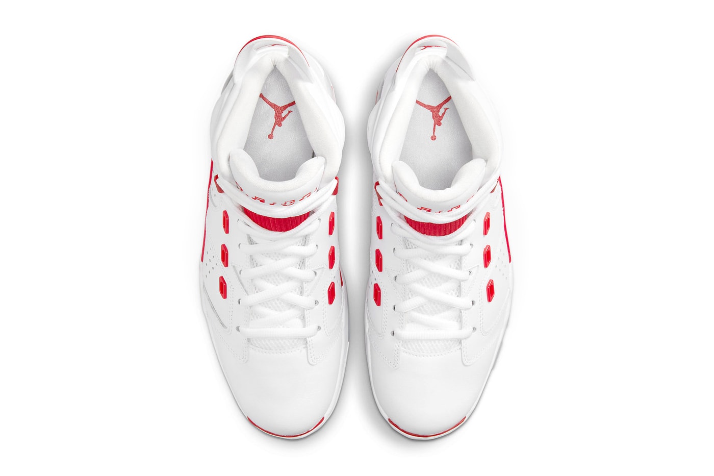 Air Jordan 6-17-23 in "White/Red" Release Date footwear sneaker Jordan Brand leather mesh white red grey icy blue
