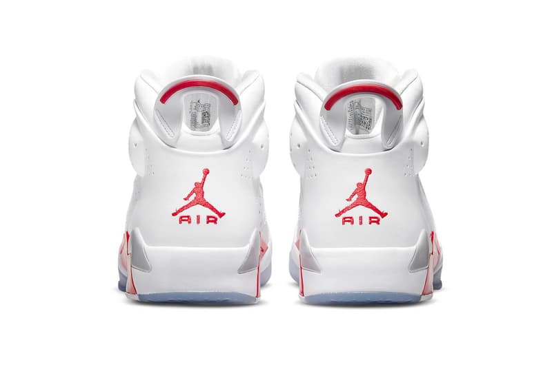 Air Jordan 6-17-23 in "White/Red" Release Date footwear sneaker Jordan Brand leather mesh white red grey icy blue