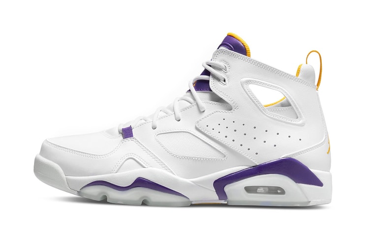 Jordan Flight Club 91 Surfaces in "Lakers" Colorway
