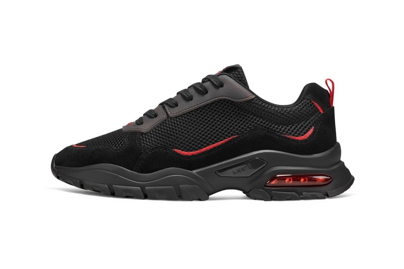 LMNTS Brand Alpha Runner "Black/Red" Sneaker Info release 