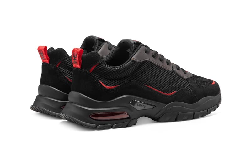 LMNTS Brand Alpha Runner "Black/Red" Sneaker Info release 