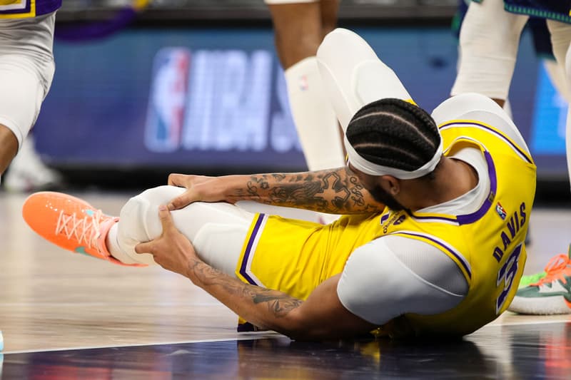 Los Angeles Lakers Anthony Davis Officially Out for Four Weeks NBA basketball lebron james isaiah thomas russell westbrook minnesota timberwolves jaden mcdaniels