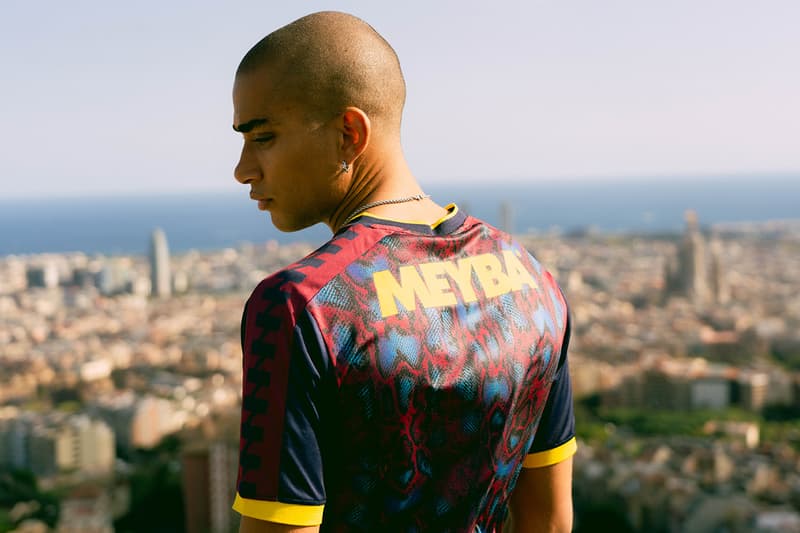 Meyba Spring/Summer 2022 Lookbook Collection football release information Barcelona fc Neal heard